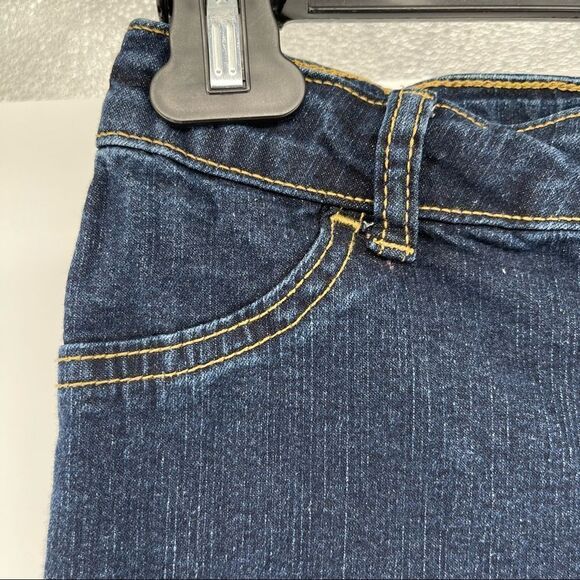 Cat & Jack Girl’s Straight Leg Super Stretch Dark Wash Denim Jeans Size 12 - Picture 4 of 16
